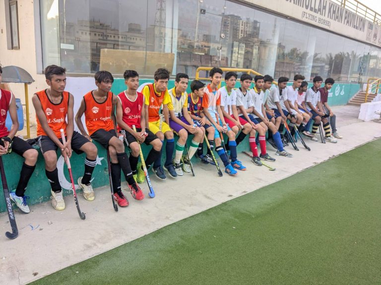 Practice session of Karachi Youth Juniors